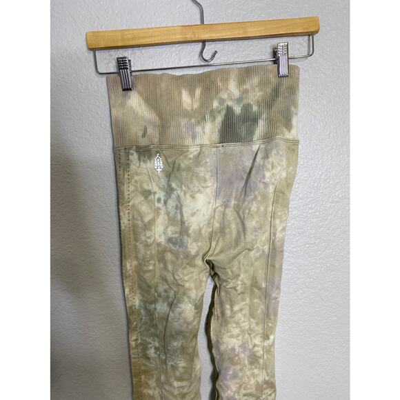 Free People Prisma Tie Dye Legging Green Motif S - Picture 12 of 12